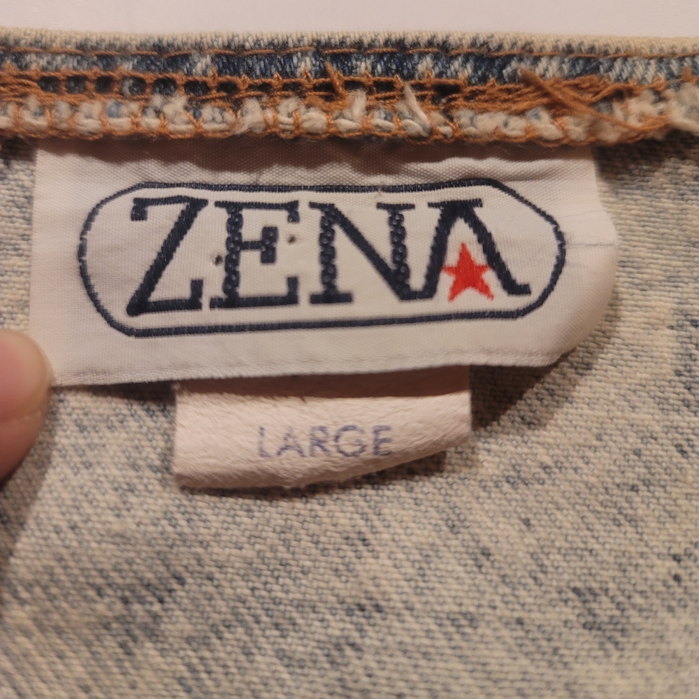 Zena Floral Pastel Cotton Vest in Pink, Blue, Cream - Picture 3 of 4